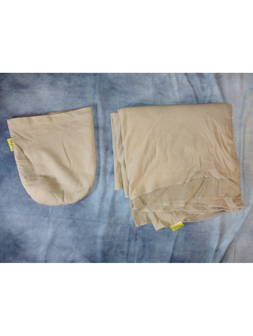boba grey fabric infant wrap and carrying pouch